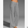 Women's High Waisted Linen Blend Wide Leg Pants